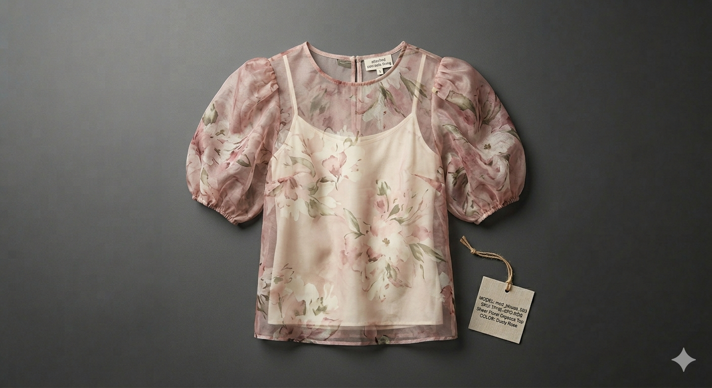 Linen Puff-Sleeve Blouse