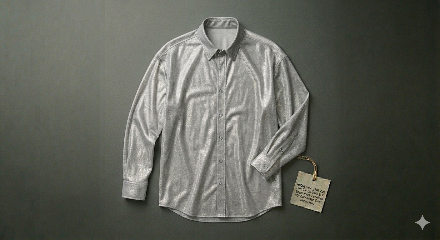 Sheer Night-Out Mesh Shirt