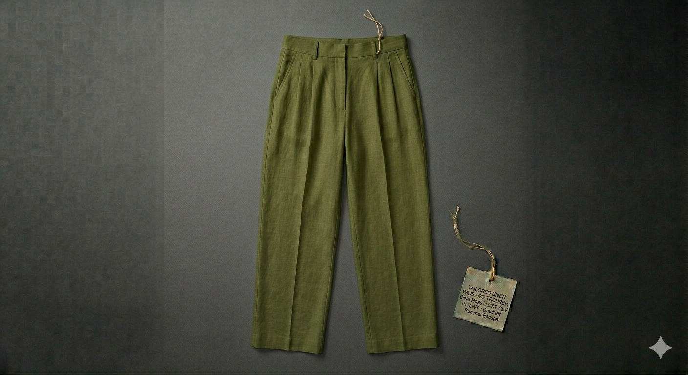 The Tailored Linen Wide-Leg Trouser