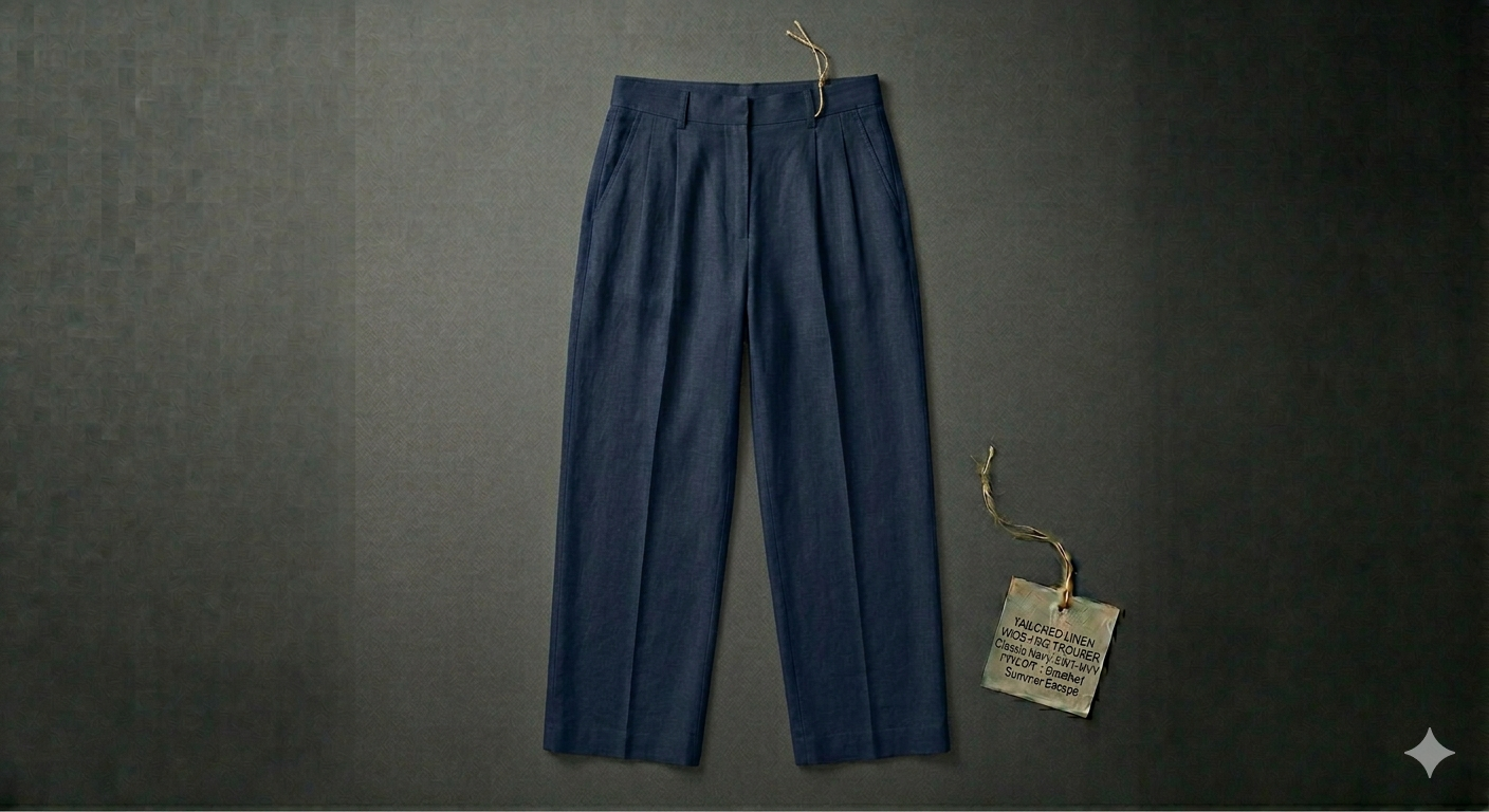 The Tailored Linen Wide-Leg Trouser