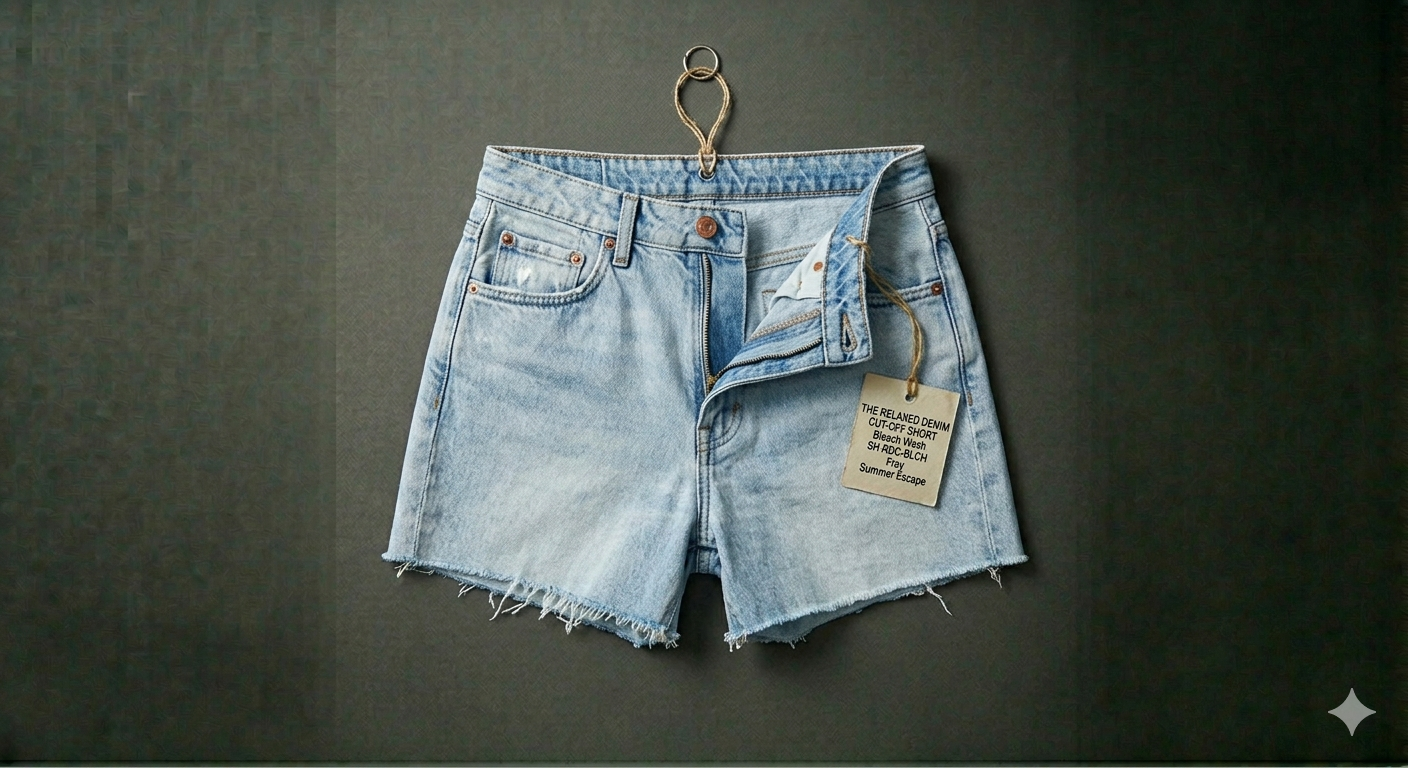 The Relaxed Denim Cut-Off Short