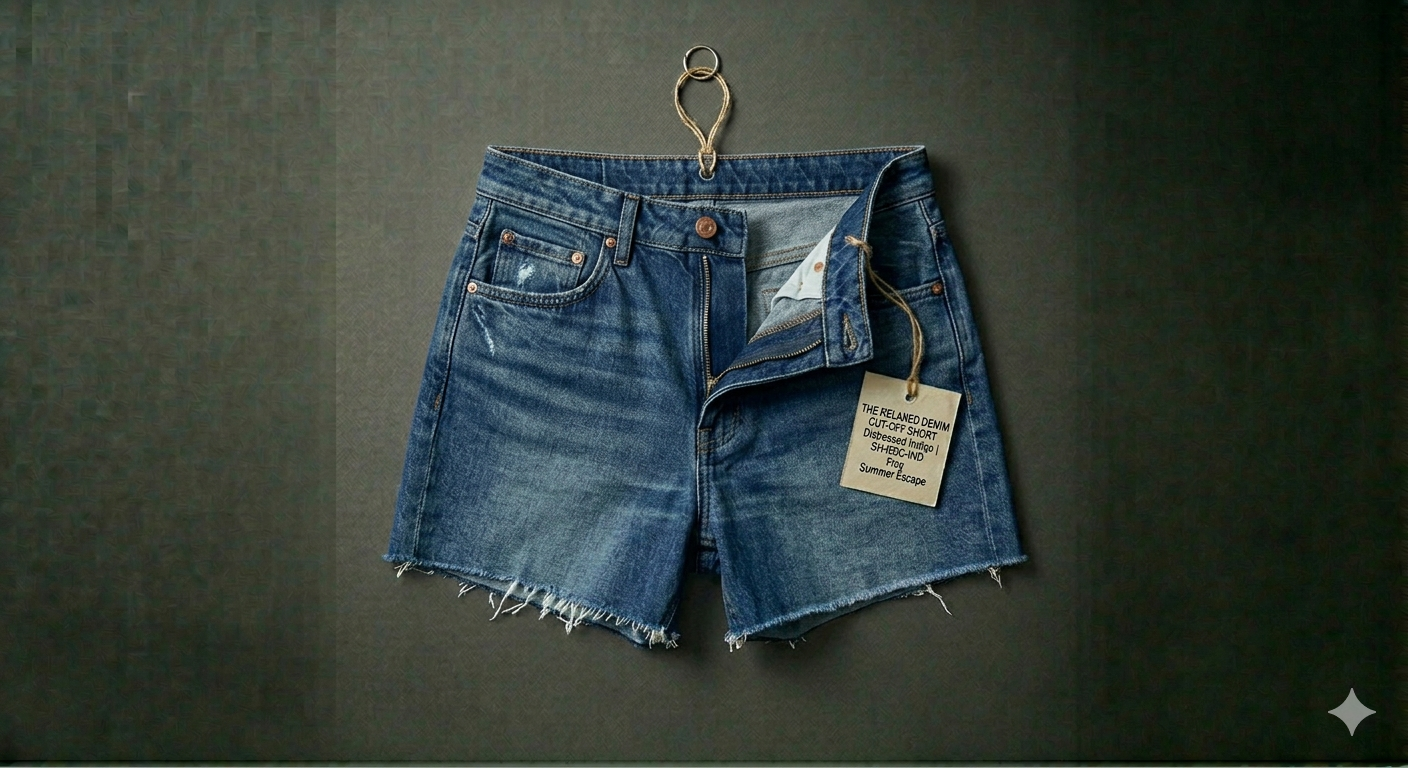 The Relaxed Denim Cut-Off Short