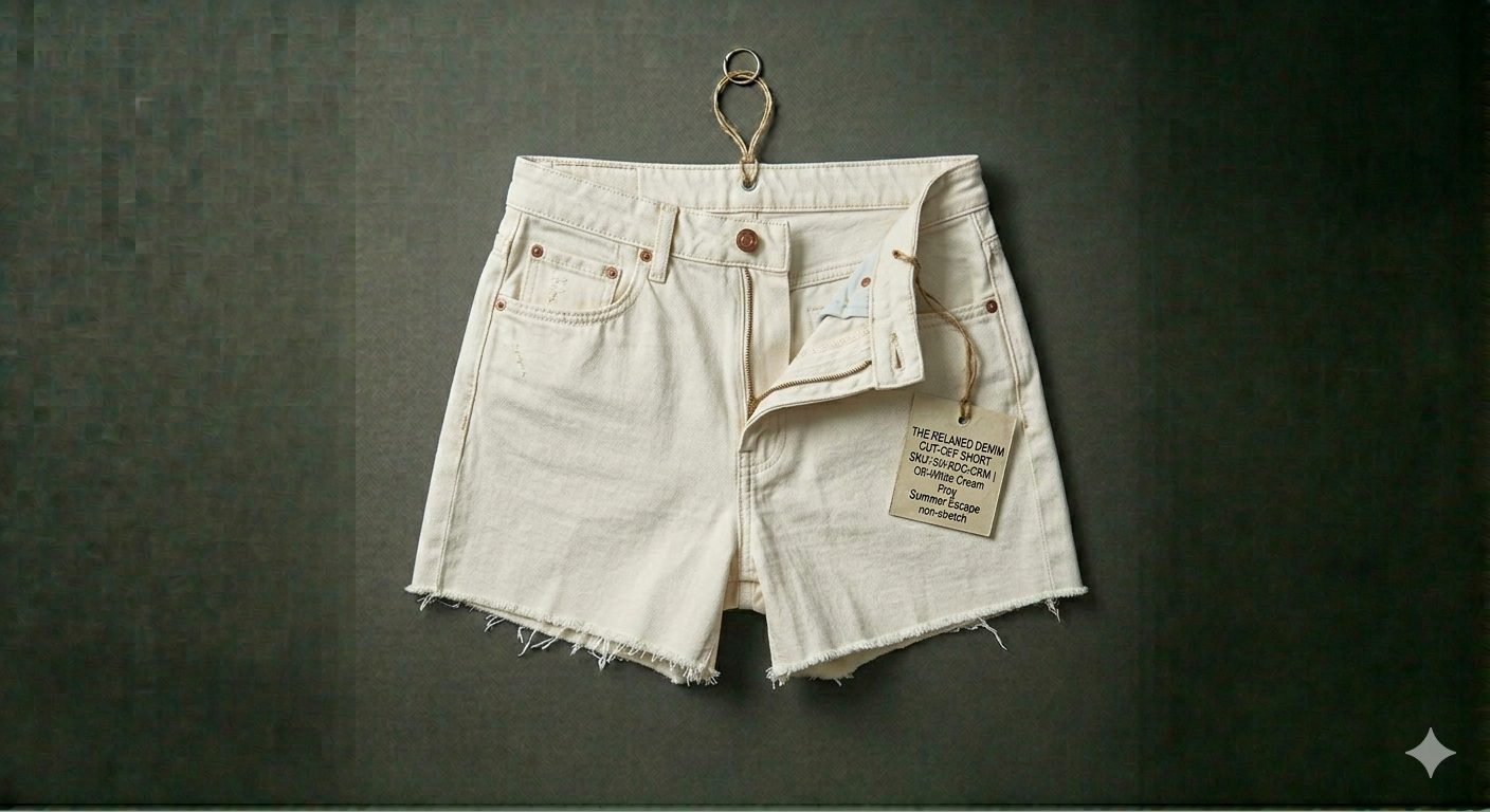 The Relaxed Denim Cut-Off Short
