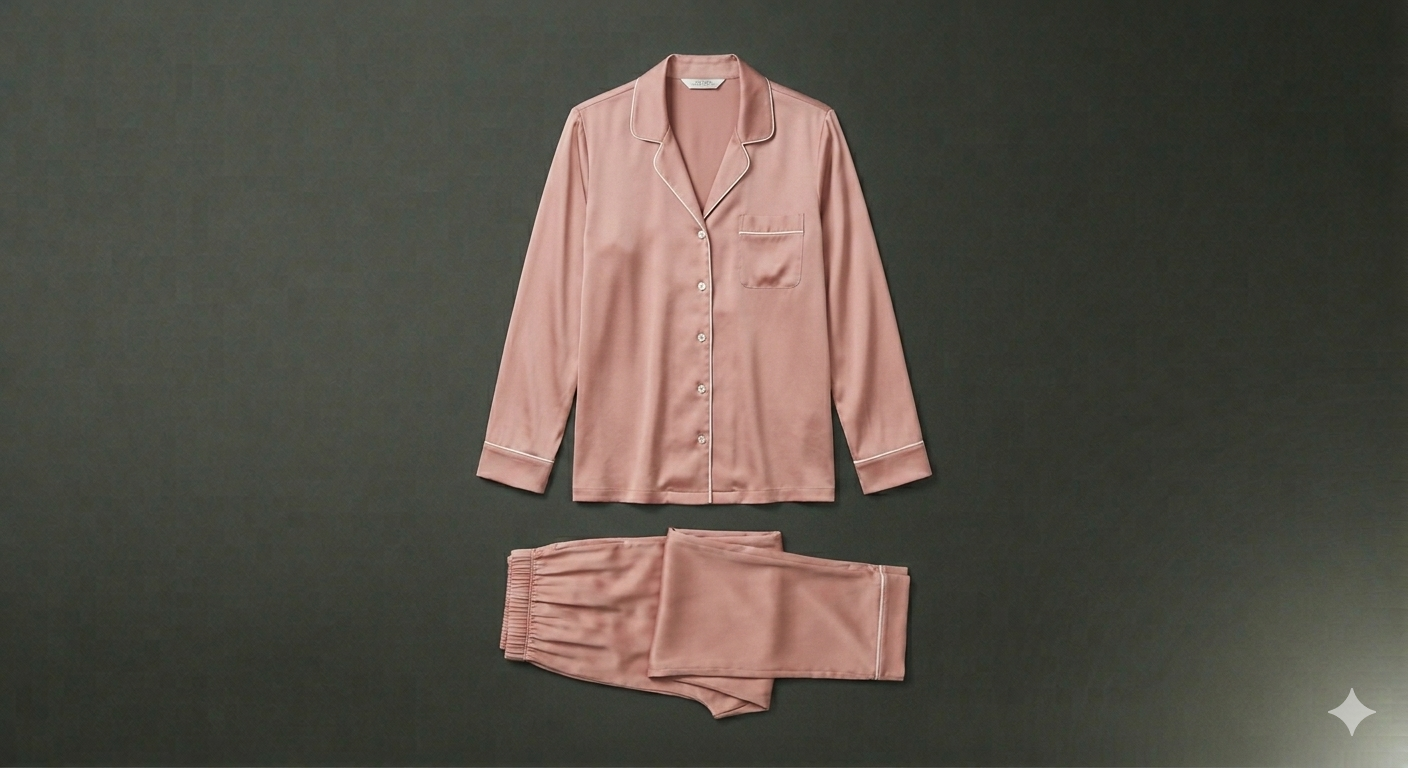 The Classic Silk Button-Down Set