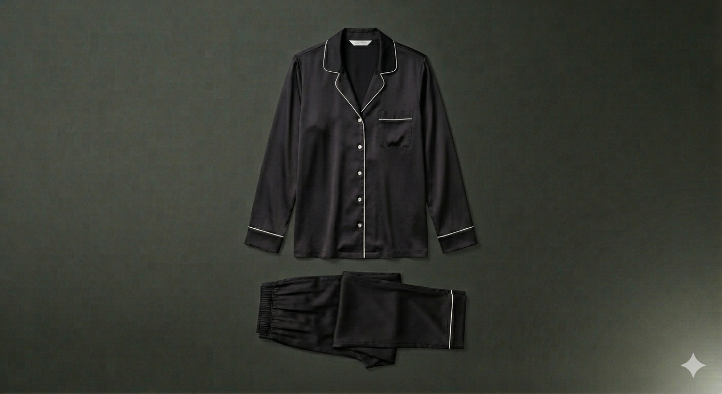 The Classic Silk Button-Down Set