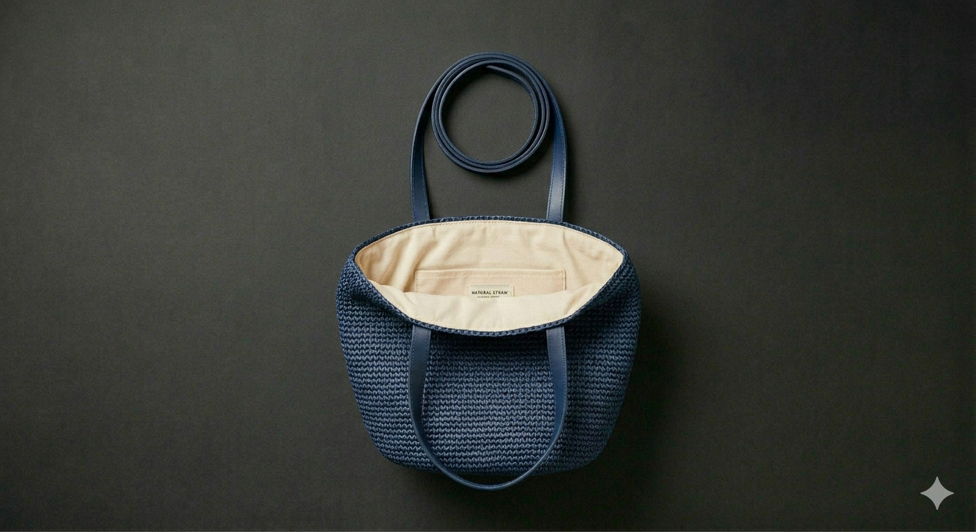 The Woven Straw Shoulder Bag